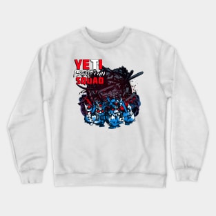 YETI Beatdown Squad (Half Text - Blue and Red) Crewneck Sweatshirt